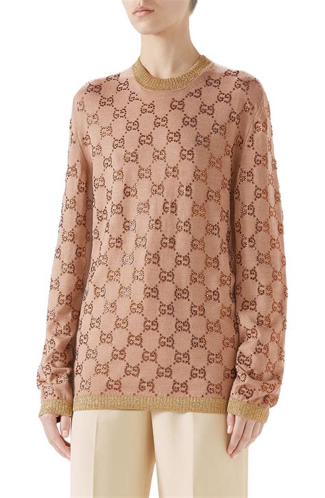 gucci gg logo sweater|Gucci sweater for women.